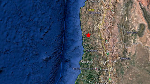 Sismo de 6,3 remece Chile. Foto: Captura