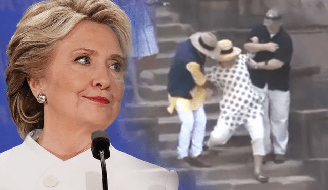Hillary Clinton, a punto de caer dos veces, genera preocupación por su salud [VIDEO]