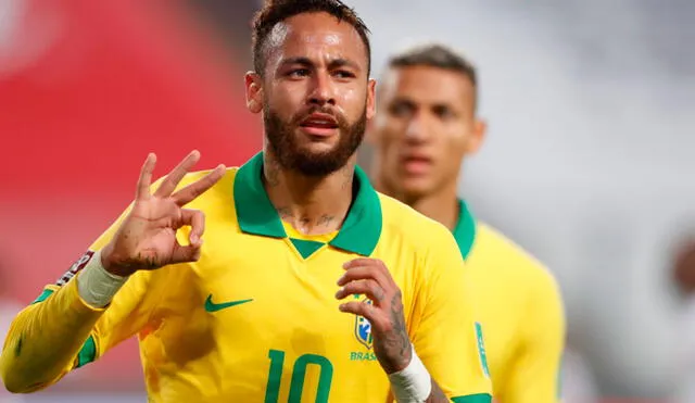 Con triplete de Neymar, Brasil derrotó 4-2 a Perú a domicilio. Foto: AFP.