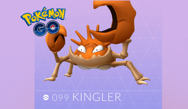 Kingler es el mejor pokémon tipo agua en Pokémon GO.