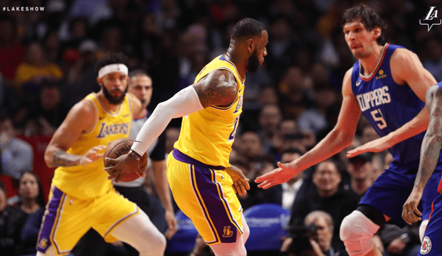NBA: En tiempo extra Los Angeles Lakers derrotaron 123-120 a Los Ángeles Clippers
