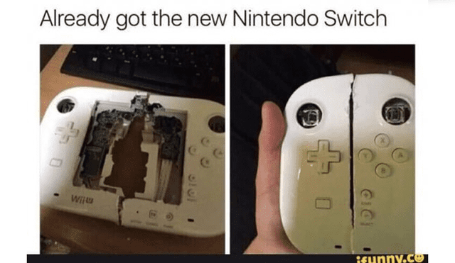 Usuarios comparten divertidos memes con otros periféricos por el anuncio de Nintendo Switch Lite.