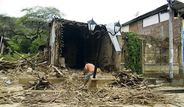 Lluvias dejan pérdidas de 7 millones de soles en ciudad de Chulucanas