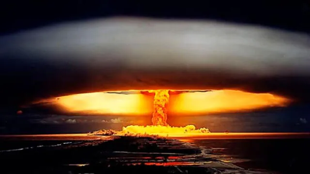 Bomba termonuclear de hidrógeno detonada por Rusia en 1961, conocida como la 'bomba del Zar': 1500 veces el poder de las bombas de Hiroshima y Nagasaki combinadas. Foto: Alamy.