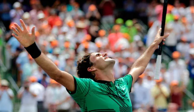 Federer venció otra vez a Nadal y se coronó campeón del Masters 1000 de Miami
