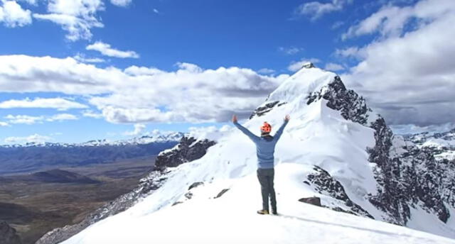 Escolar cusqueño de 16 años escaló una de las montañas más altas del Perú