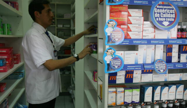 Farmacias y boticas: Ejecutivo ya tiene listo proyecto de ley que obligará venta de genéricos