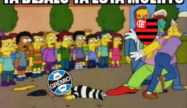 Flamengo aplastó a gremio y los memes no tuvieron piedad del equipo de Porto Alegre.