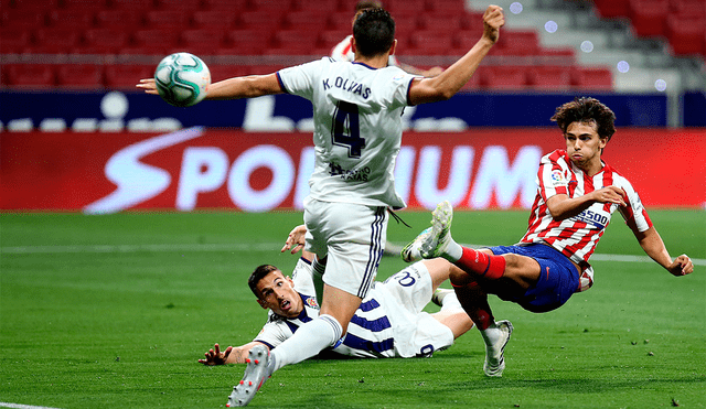 Atlético Madrid vs. Real Valladolid por la jornada 30 de LaLiga Santander. | Foto: AFP