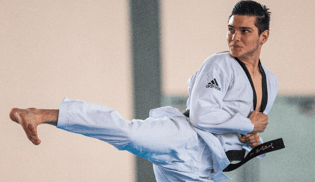 Hugo Del Castillo logró la medalla de oro en un torneo virtual de taekwondo. | Foto: GLR