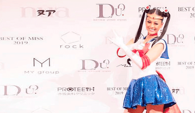 Miss Japón sorprende con traje de Sailor Moon en el Miss Universo