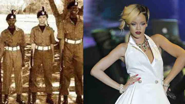 Rihanna fue cadete del Ejército de Barbados, ahora es una cantante multimillonaria. Foto: difusión.