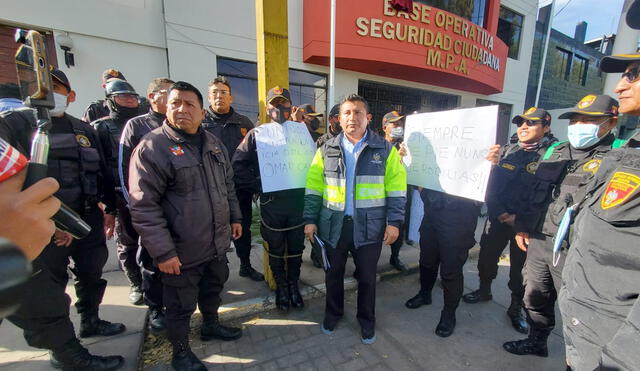 Molestia entre los trabajadores de Seguridad Ciudadana. Foto: URPI/Leonela Aquino