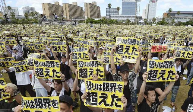 ​Okinawa celebra 45 años de su devolución a Japón entre protestas contra EEUU