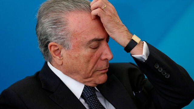 Fiscalía de Brasil acusa a presidente Michel Temer de corrupción y lavado de dinero