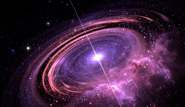 Los astrónomos detectaron señales de un púlsar que sufre el arrastre del espacio-tiempo generado por una enana blanca. Imagen: Difusión.