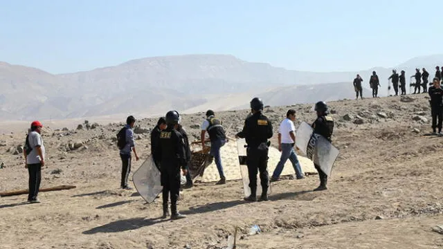 Tacna: Desalojan a invasores de terrenos cercanos a petroglifos de Miculla