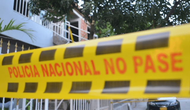 La Policía colombiana acordonó el lugar donde se produjeron las muertes.