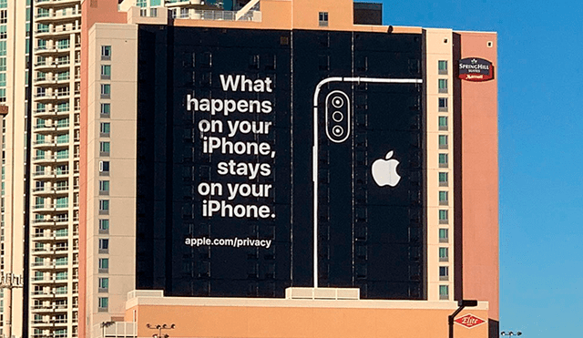 Apple trolea al CES 2019 con pintoresca publicidad en Las Vegas