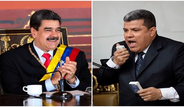 Nicolás Maduro (i) fue el único mandatario que reconoció a Luis Parra como la cabeza del Parlamento. Foto: difusión