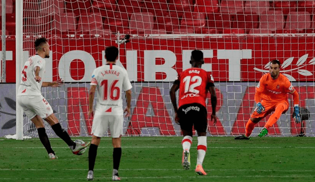 Sevilla vs. Mallorca en partido por LaLiga Santander. | Foto: EFE