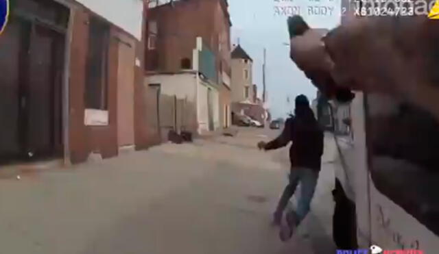 En YouTube, ladrón cae baleado después de disparar a policía | VIDEO