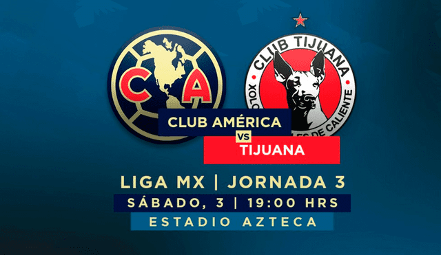 Sigue aquí EN VIVO ONLINE el América vs. Tijuana por la fecha 3 del Torneo Apertura 2019 de la Liga MX. | Foto: @ClubAmérica