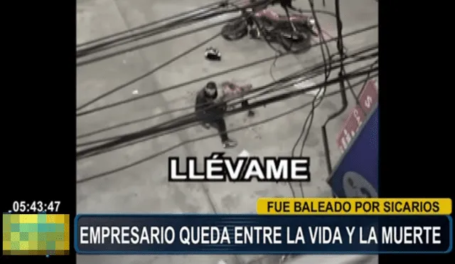 S.M.P.: sicarios interceptan y balean a empresario en avenida Tomás Valle [VIDEO]