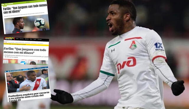 Jefferson Farfán fue blanco de críticas en la prensa internacional tras sus palabras.