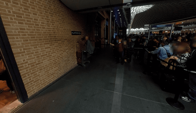 Desliza las imágenes para ver cómo luce realmente la estación de trenes King’s Cross que aparece en las películas de Harry Potter. Fotocapturas: Google Maps.