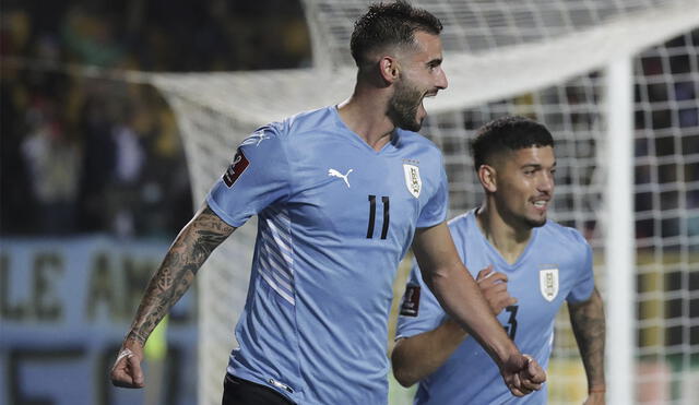 Uruguay derrotó por lo mínimo a Ecuador y subió a la tercera posición de la tabla en las Eliminatorias Sudamericanas. Foto: AFP