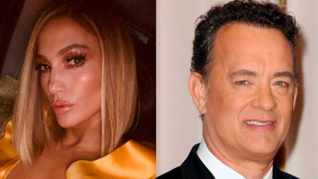 Jennifer Lopez se pronuncia tras el beso que se limpió Tom Hanks 