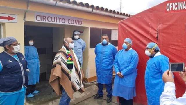 Víctor Zamora integró comitiva que supervisó situación de centros de salud y atención primaria en Huancavelica. (Foto: Ministerio de Salud)