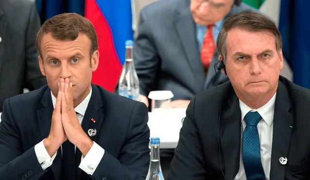 Emmanuel Macron acusa de mentir a Bolsonaro