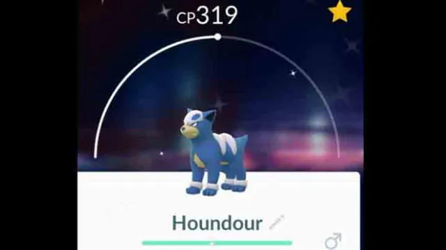 Houndor en versión Shiny. (Fotos: Niantic)