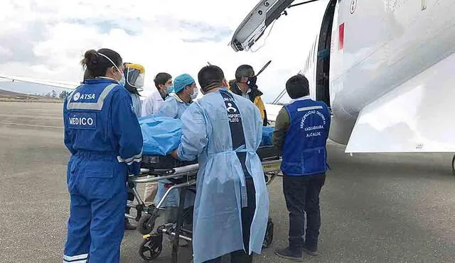 traslado. Heridos fueron llevados en avioneta a Lima.