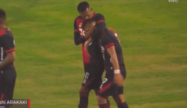 Hideyoshi Arakaki anotó el primer gol del Alianza Lima vs. Melgar por la Copa Bicentenario 2019. | Foto: Gol Perú