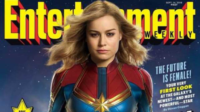 Brie Larson se luce en el traje de la nueva heroína: Captain Marvel