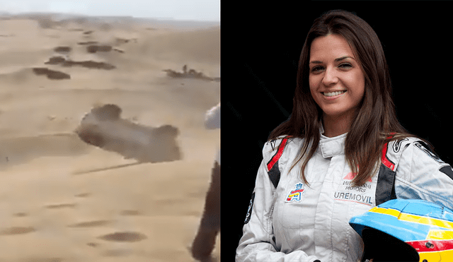 Twitter: El terrible vuelco de una piloto española en el Dakar [VIDEO]