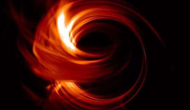 El agujero negro está ubicado en la región central dela Vía Láctea. Imagen referencial: EHT.