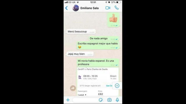Emiliano Sala: sale a la luz un chat donde el futbolista coordina el trágico vuelo [FOTOS]