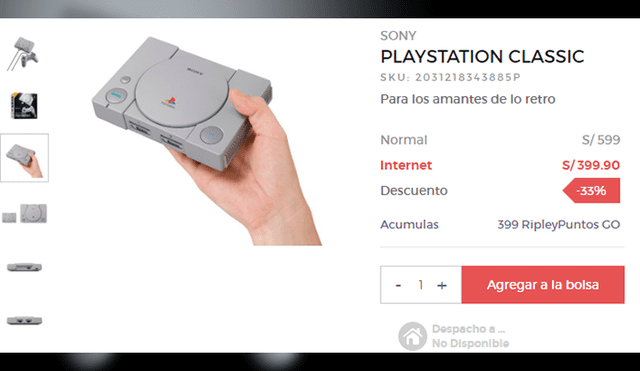 PlayStation Classic se vende a menos de 100 soles en todas estas tiendas [FOTOS]