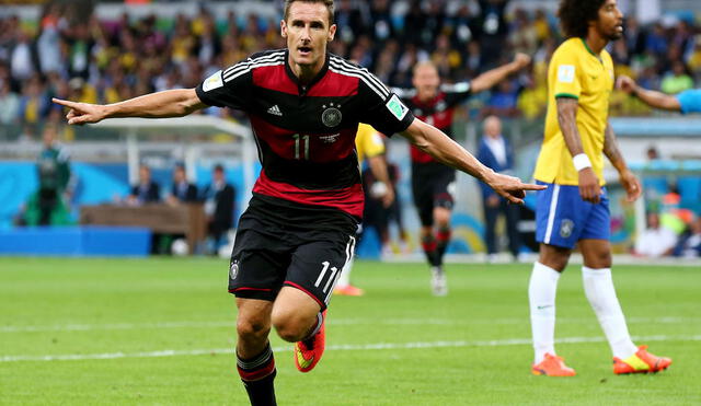 El atacante alemán se convirtió en el máximo anotador de los mundiales con 16 goles. Foto: Google.