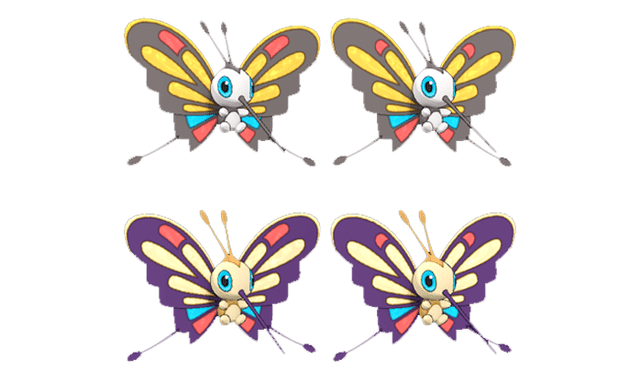 Beautifly en su variante shiny aparecería en Pokémon GO.