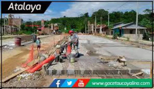 Ucayali recibe pistas, veredas  y obras de drenaje pluvial