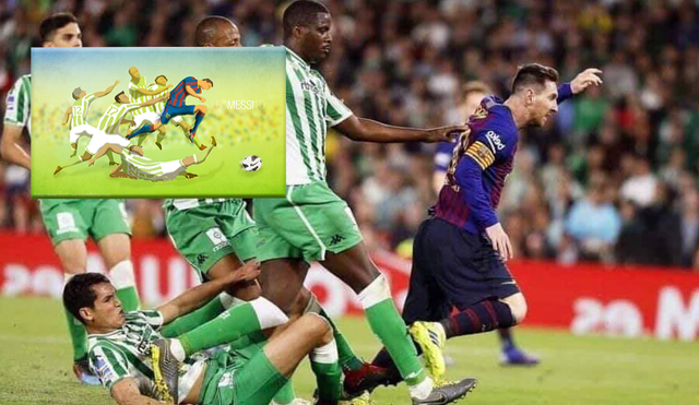 Lionel Messi: diseñó una imagen del argentino hace 6 años y ante Betis se hizo realidad