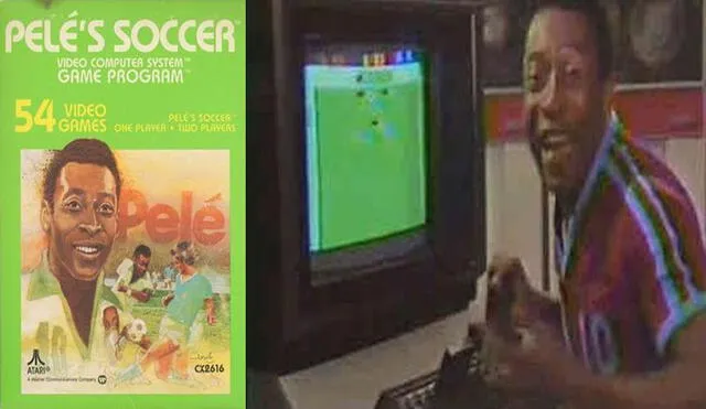 Pelé jugando su propio videojuego de Atari. Foto: Masgamers