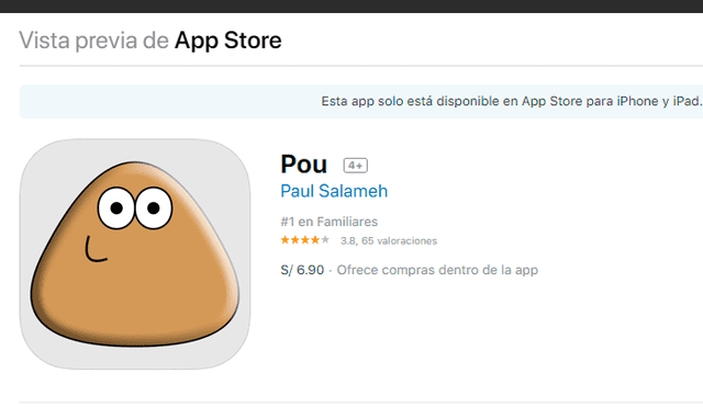 El fin de una era. 'Pou', la mascota virtual para Android ha sido eliminado de Google Play.