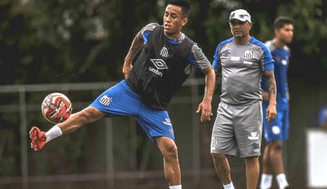 Christian Cueva se refirió a Jorge Sampaoli. | Foto: Santos FC