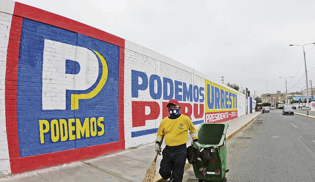 Candidatura. Podemos Perú buscará el apoyo electoral de una ciudadanía harta de sus malas formas políticas. Foto: Clinton Medina/La República